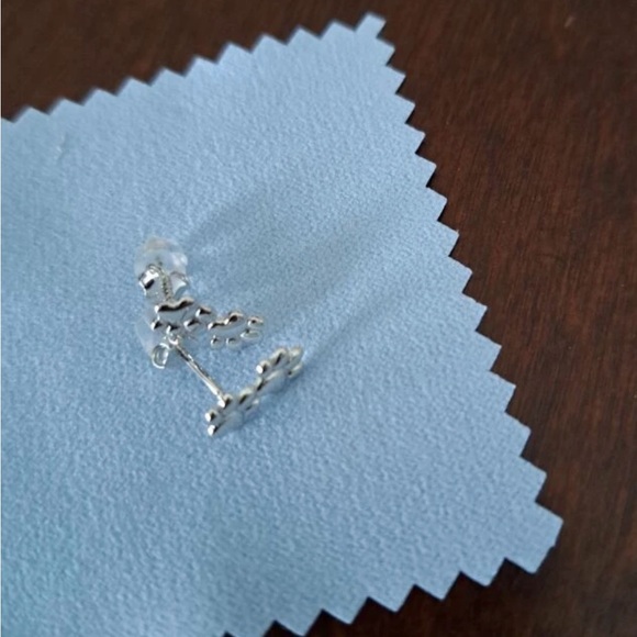 🐾 S925 Sterling Silver Paw Print Earrings NWT - Picture 5 of 7